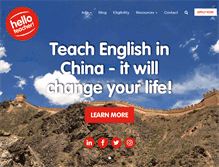 Tablet Screenshot of helloteacher.asia